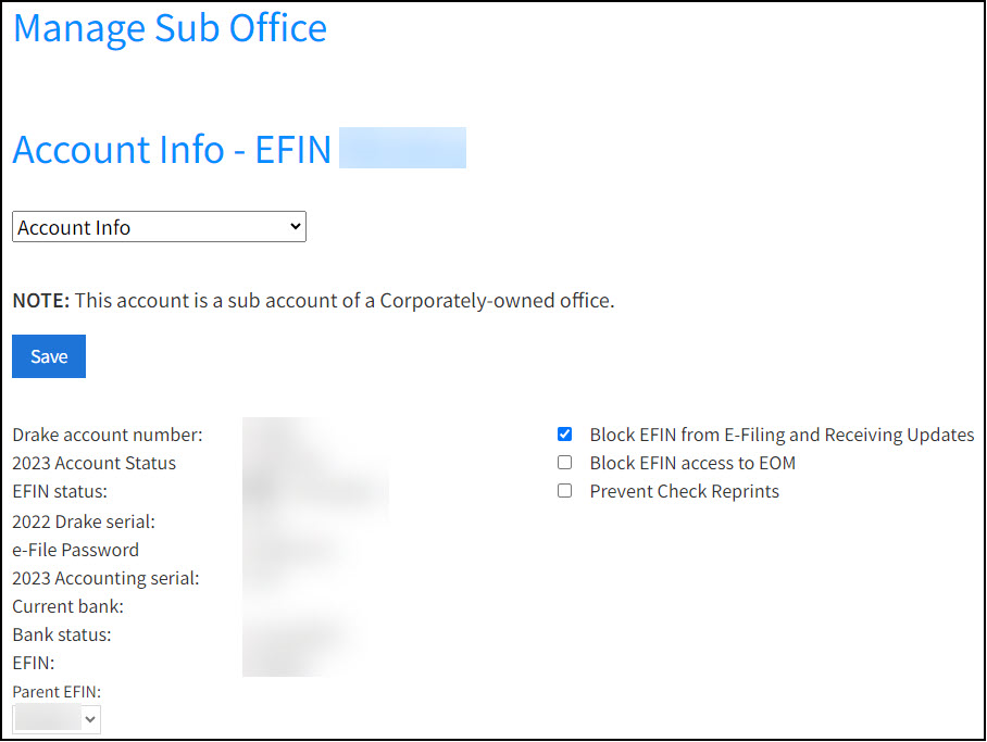 Image showing sub-office details.